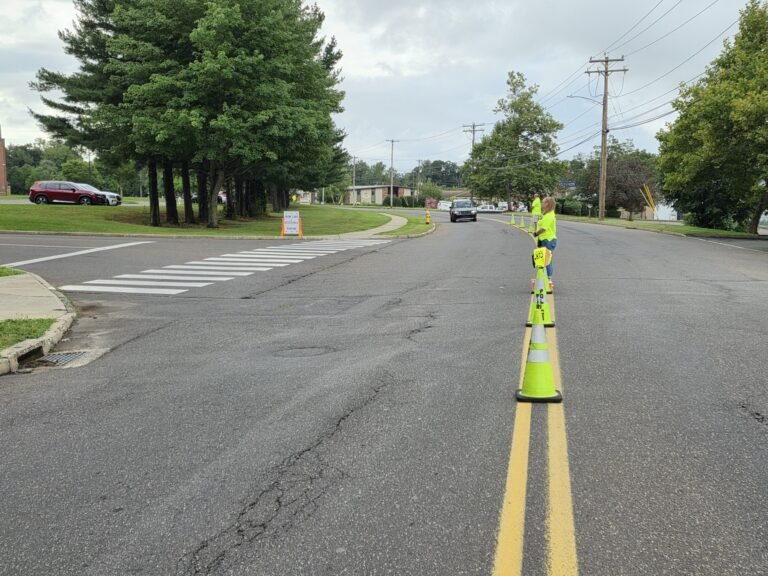Traffic Cones Guiding Vehicles near the Event