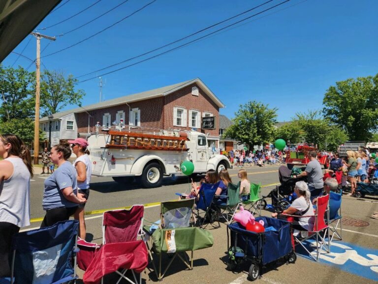 Community Members Gathered along the Parade Route