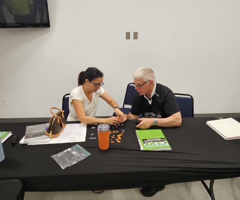 Two Participants Working through a First Aid Exercise